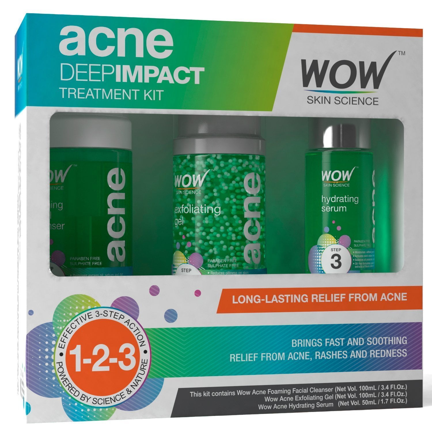 WOW Acne DEEP IMPACT TREATMENT KIT - STEP 1-2-3 - Acne Spot Therapy Rs.899 - Amazon