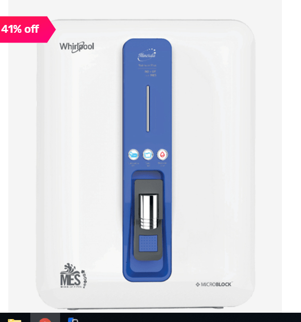 Whirlpool Minerala Platinum Plus 10L Water Purifier (Blue/White) Rs.10899 - TataCliq