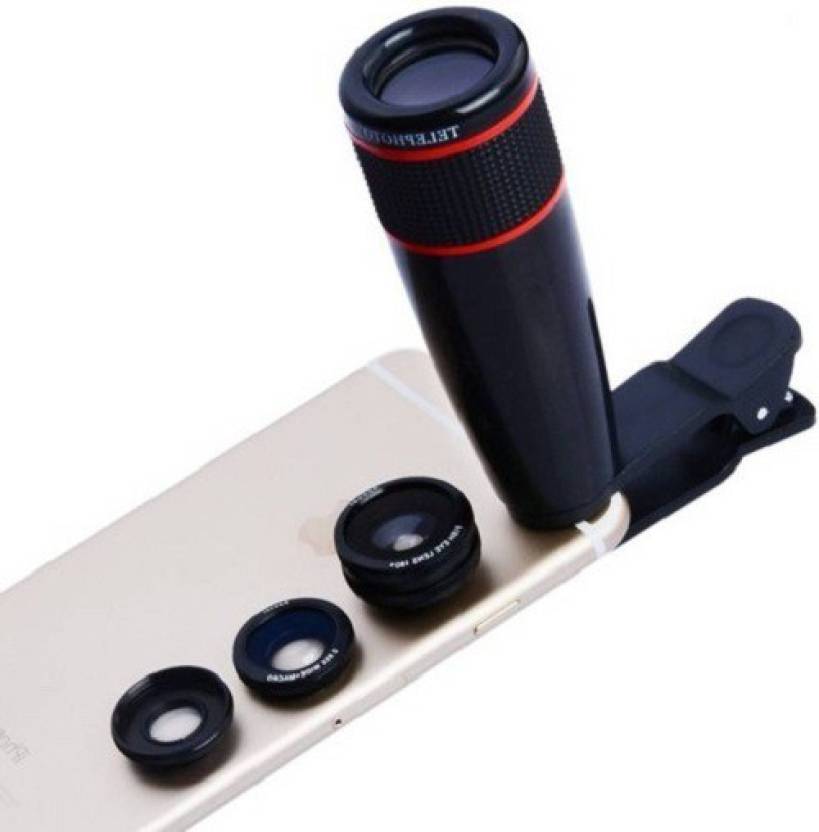 EWELL 12x Zoom Mobile Phone Telescope Camera Lens with Adjustable Clip and DSLR Blur Background Effect Rs.644