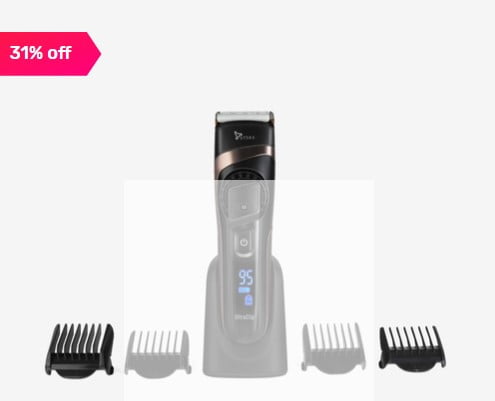 Syska UltraClip HB100 Cordless Trimmer for Unisex (Black)