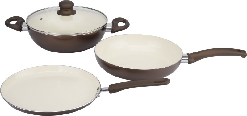 Bergner Bellini Plus Pressed Induction Bottom Cookware Set  (Ceramic, Aluminium, 1 - Piece) Rs.1029 - Flipkart