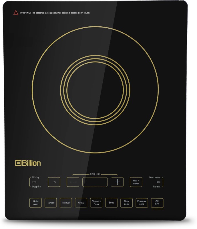 Billion FullGlass XC125 2200W Induction Cooktop  (Black, Touch Panel) Rs.1999 - Flipkart