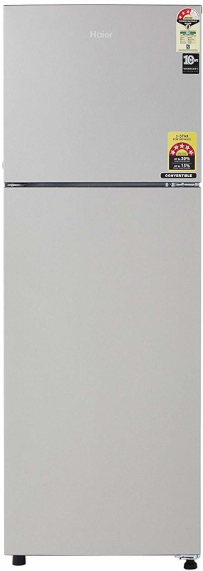 Haier 258 L Frost Free Double Door 3 Star (2019) Refrigerator  (Silver, HRF-2783BMS-E)