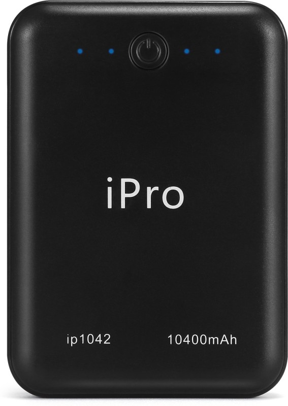 Ipro 10400 mAh Power Bank (IP1042)  (Black, Lithium-ion) Rs.500 - Flipkart