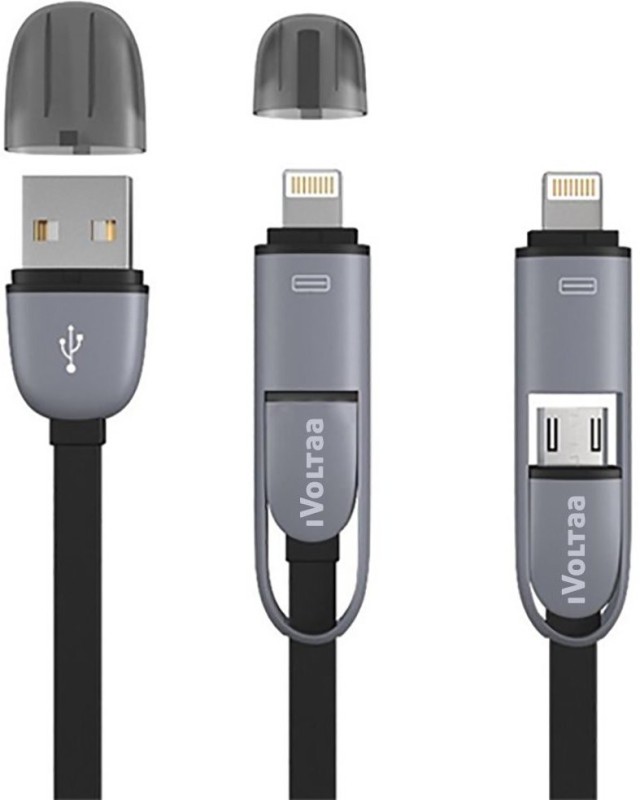 iVoltaa Micro & Lightning 2in1 Sync & Charge USB Cable Rs.109