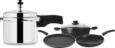 Leo Natura Cookware Set  (Aluminium, 4 - Piece)