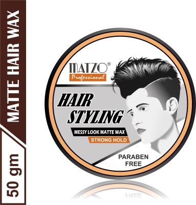 Matzo Professional Hair Styling Messy Look Matte Wax Strong Hold Hair Wax  (50)