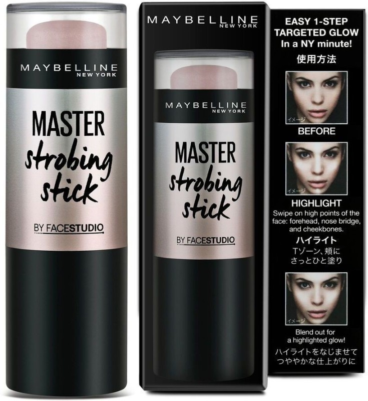 Maybelline Face Studio Strobing Stick Highlighter  (Pink) Rs.420 - Flipkart