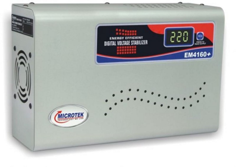 Microtek EM4160+ Digital Display For AC upto 1.5Ton (160V-285V) Voltage Stabilizer Rs.1549