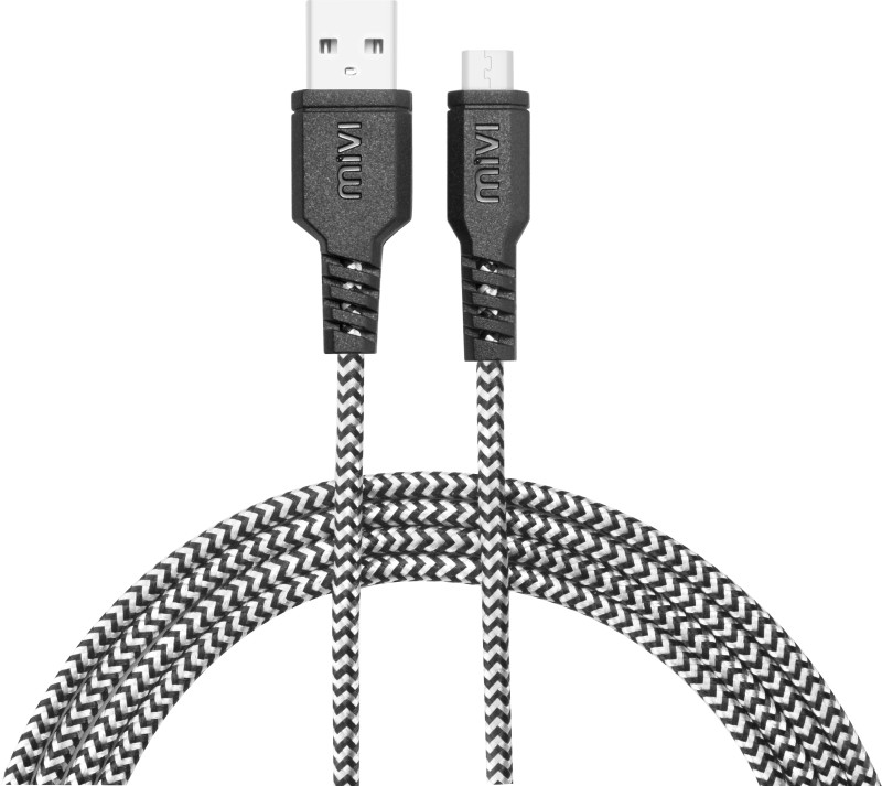 Mivi 6ft Nylon Braided Micro Usb Charging Cable USB Cable Rs.199