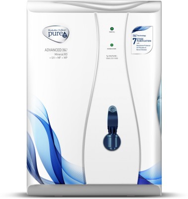 Pureit by HUL Advanced Max 6 L Mineral RO + UV + MF + MP Water Purifier  (White, Blue)