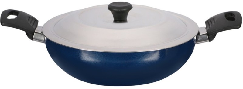 Renberg Blue Orchid Kadhai 2.1 L  (Aluminium, Non-stick) Rs.349 - Flipkart