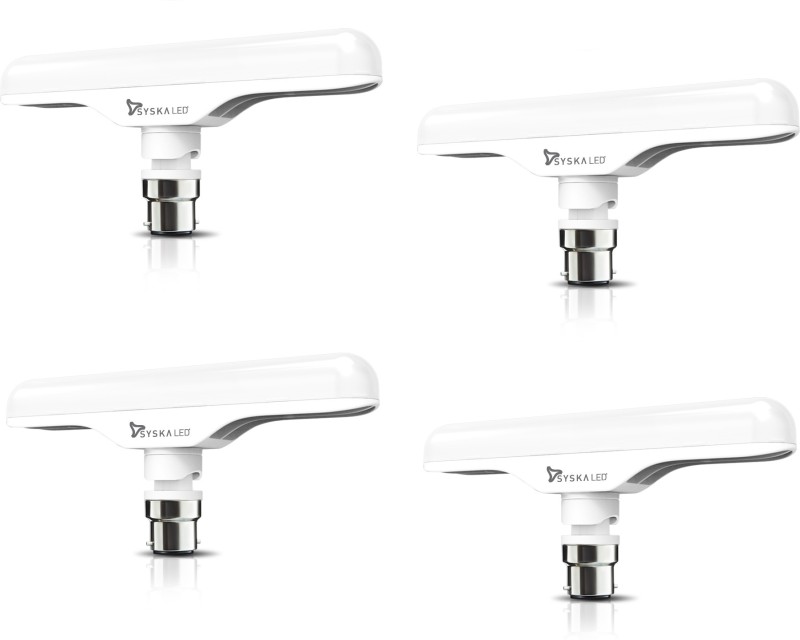 Syska 12 W T-Bulb B22 LED Bulb  White, Pack of 4