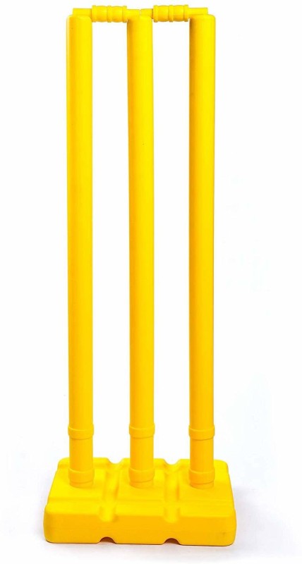 Syndicate Plastic stump set for cricket lovers  (Yellow)