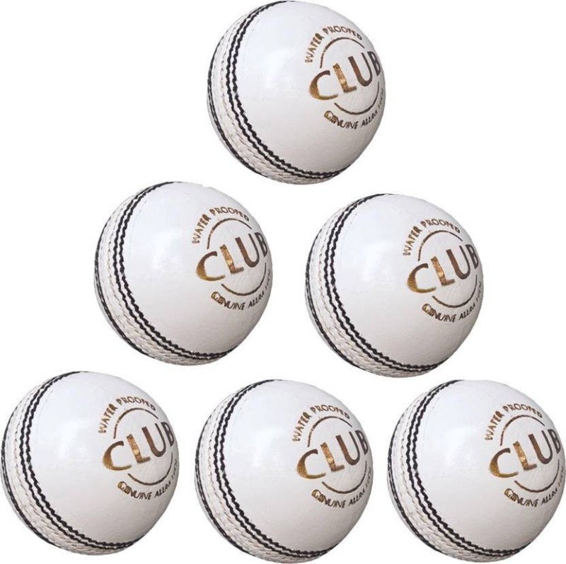 kaboom pack of-6 white leather ball Cricket Leather Ball Rs.699 - Flipkart