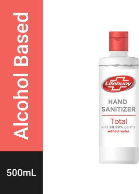 Lifebuoy Total Sanitizer Hand Sanitizer Pump Dispenser  (500 ml)