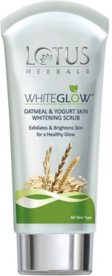 LOTUS HERBALS Whiteglow Oatmeal & Yogurt Skin Whitening Scrub  (100 g)