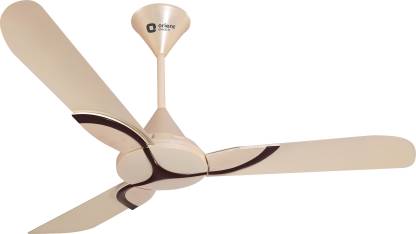 Orient Electric Cristo 1200 mm 3 Blade Ceiling Fan  (Metallic Ivory Brown, Pack of 1)
