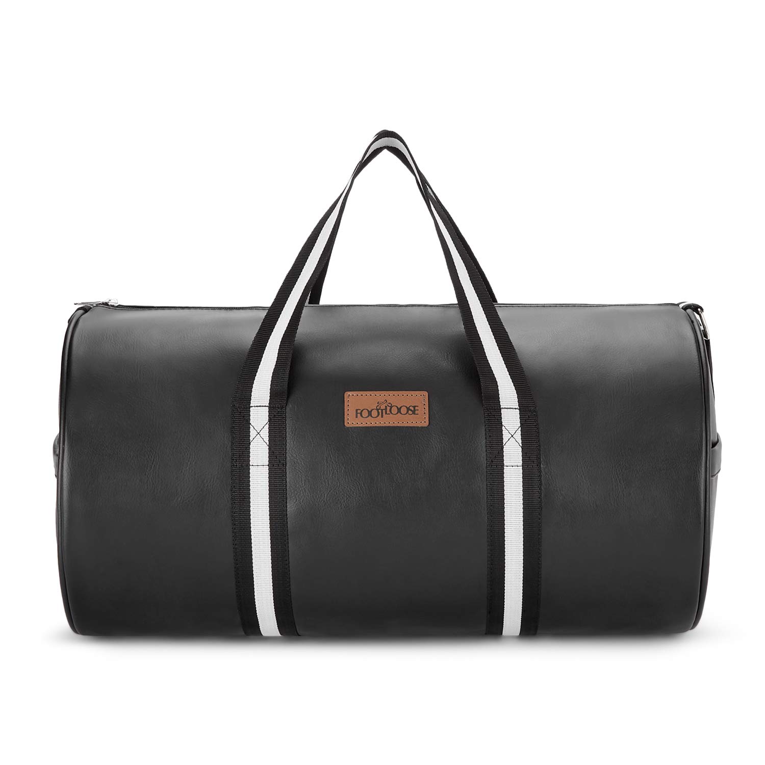 Footloose Stylish Synthetic 47 cms Black Travel Duffle (Pump) for Men and Women