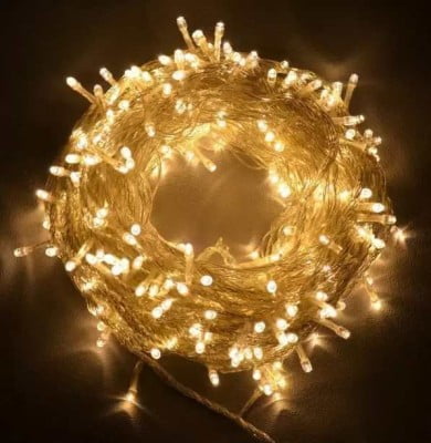 GLIMPSE 400 inch Yellow Rice Lights  (Pack of 1)