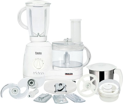 Inalsa fiesta 650 W Food Processor  (White)
