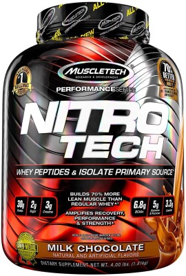 (Plus Member) Muscletech Performance Series Nitrotech Whey Protein  (1.81 kg, Milk Chocolate)