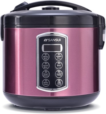 Sansui Deluxe Plus Electric Rice Cooker with Steaming Feature  (1.8 L, Lavender)