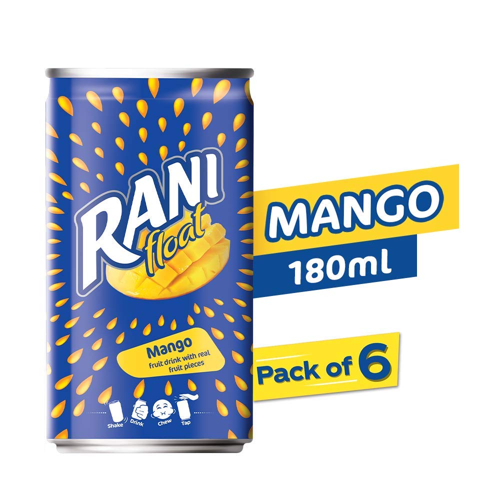 Rani Float - Mango - Can - Pack of 6 X 180 ml