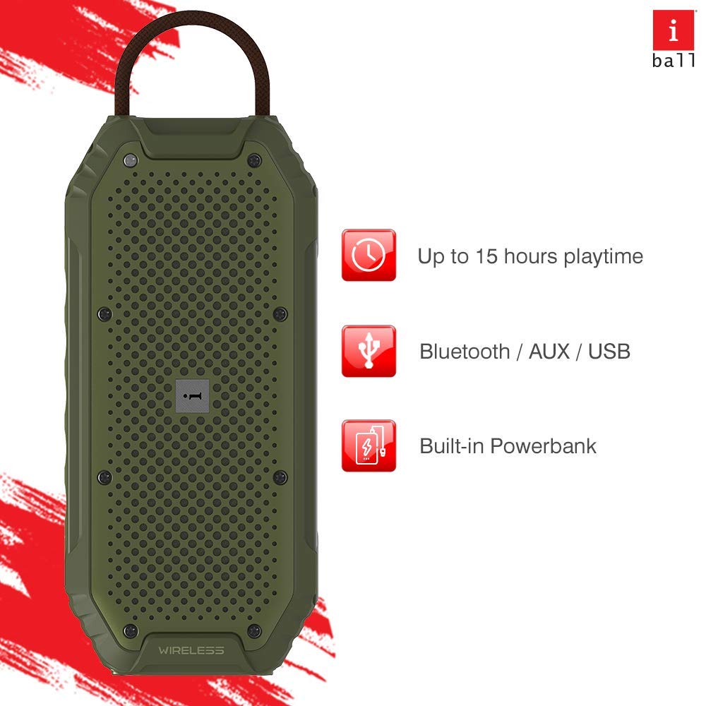 iBall Portable Speaker iBall Musi - Rock (Military Green)