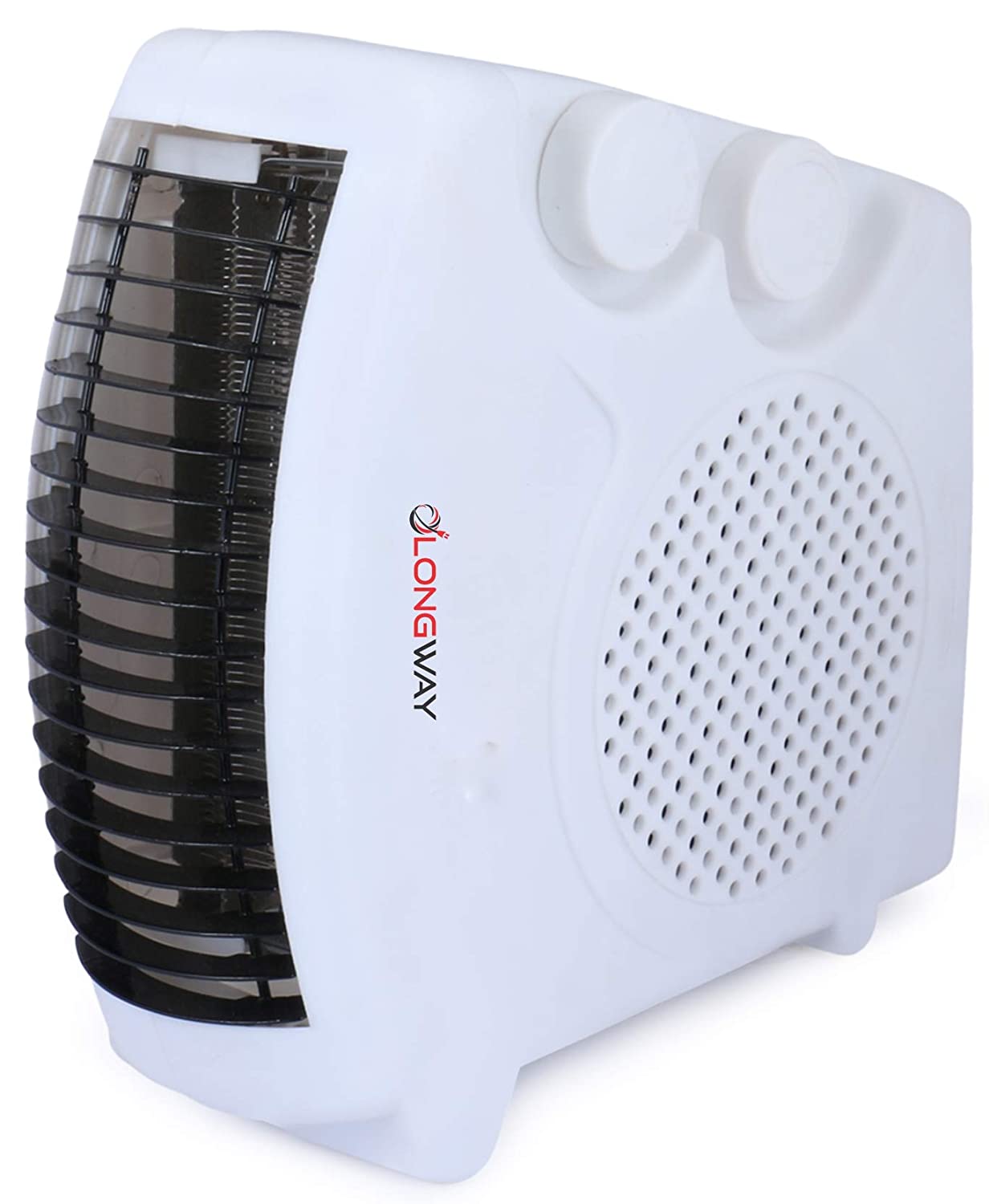 LONGWAY® Hot Max Fan Room Heater(Heat Convertor With Temprature Control & 2 Heating Speed Option) 2000W (color-Off-white)