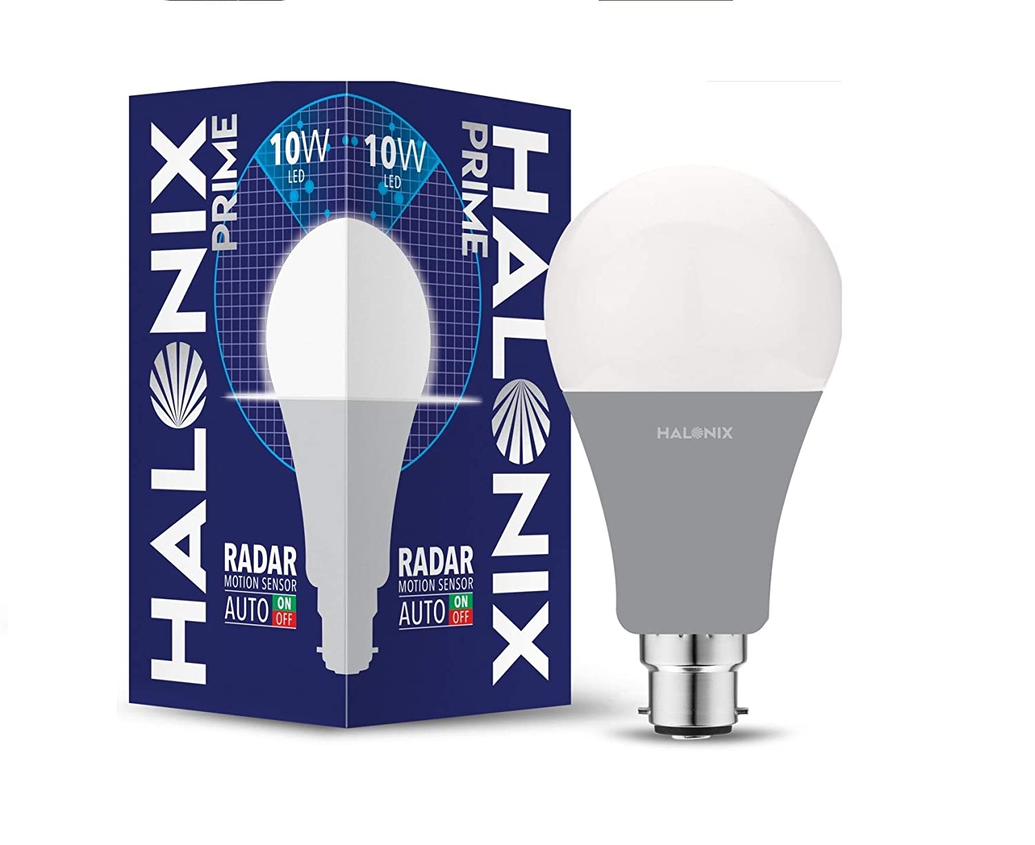 Halonix 10W Radar Motion sensor B22 LED Bulb (White)
