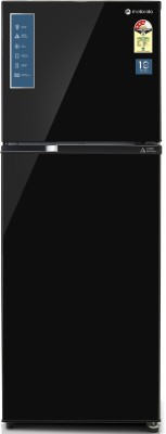 Motorola 308 L Frost Free Double Door 3 Star (2020) Refrigerator  (Black UniGlass, 310JF3MTBG)