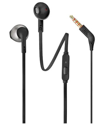 JBL T205 In-Ear Wired Headphone ( Black )