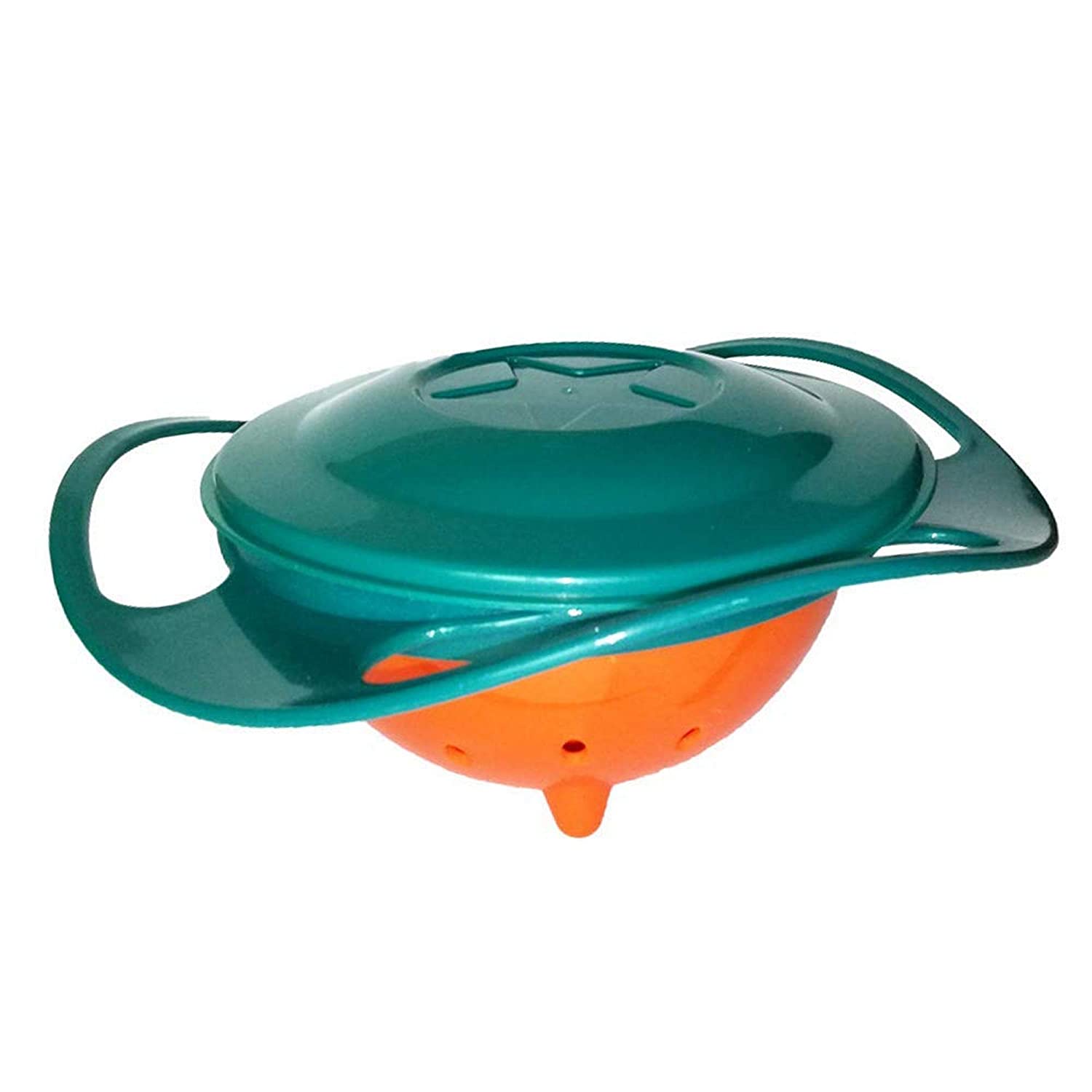 GOPINATHJI® Portable Non Spill Feeding Toddler Gyro Bowl 360 Degree Rotating Dish (Multicolor)