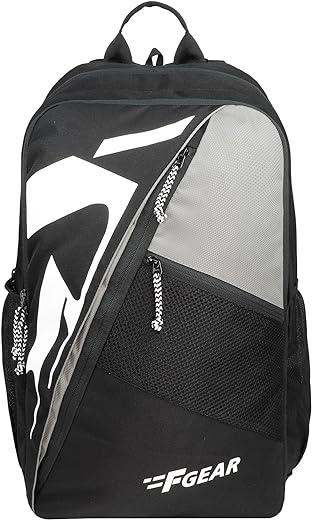 F Gear Colorado Laptop School Bag 39L Black Grey Backpack