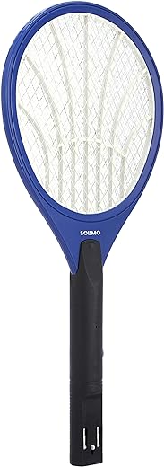 Amazon Brand - Solimo Anti-Mosquito Racquet, Insect Killer Bat with Rechargeable 250 mAh Battery