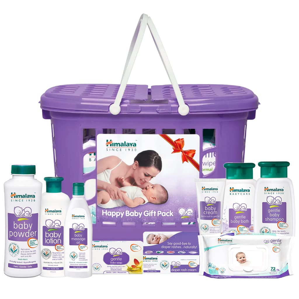 Himalaya Baby Basket Gift Pack (Violet)- Pack of Combo, Blue, 9 Count (Pack of 1) 