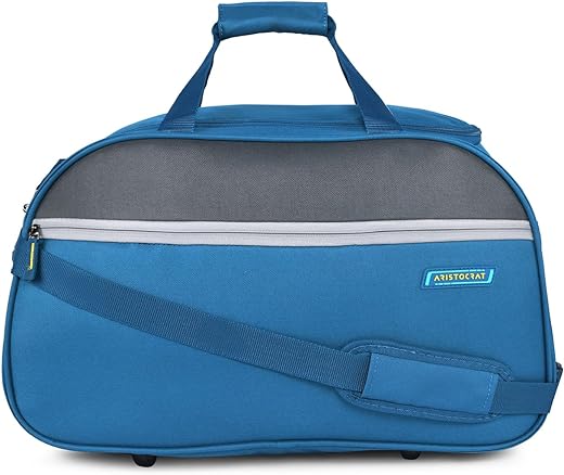 Aristocrat Enigma 52 Cm Polyester Softsided Cabin Size Duffle Bag - Blue