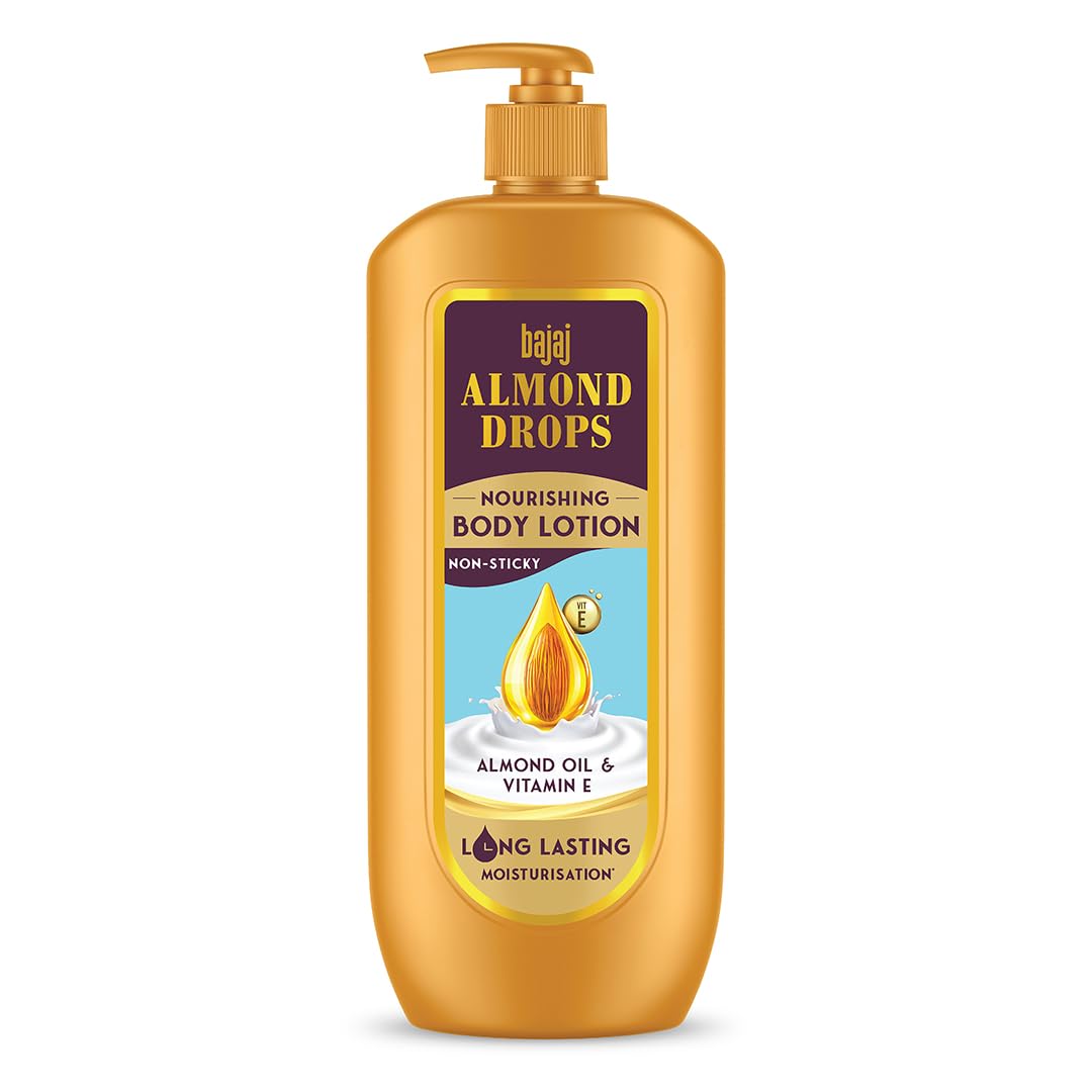 Bajaj Almond Drops Nourishing Body Lotion I Long Lasting Moisturization I Almond Oil &amp; Vitamin E I 600ML