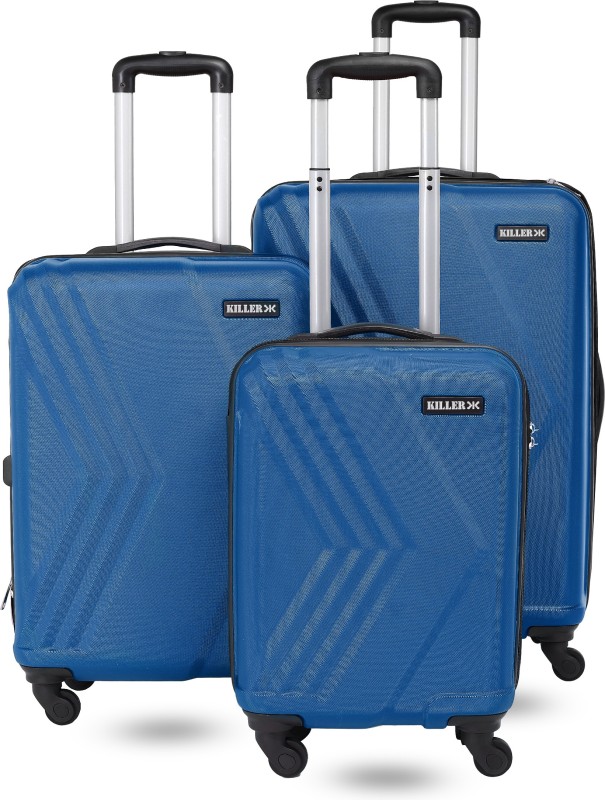 KILLER Hard Body Set of 3 Luggage 4 Wheels