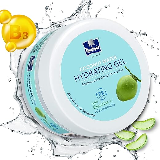 Parachute Advansed Coconut Water Hydrating Gel Niacinamide &amp; Glycerine, Insta 2X Hydration, 72h Moisturisation Skin &amp; Hair| 200ml