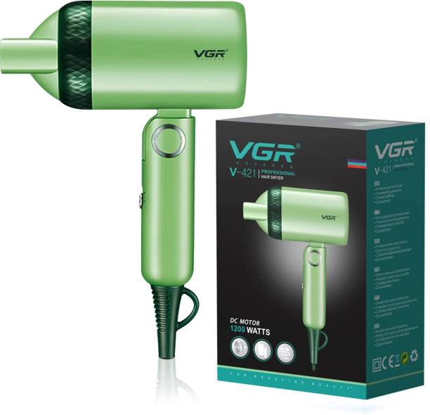 VGR V-421 Professional Hair Dryer  (1200 W, Green)