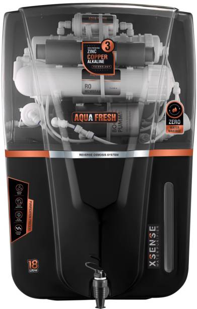 Aqua Fresh Smoke Audi 18 ltr drink pure India 1st BIS (IS 16240 :2023) CM/L8100159306 18 L RO + UV + UF + TDS + ALK + Copper Water Purifier 