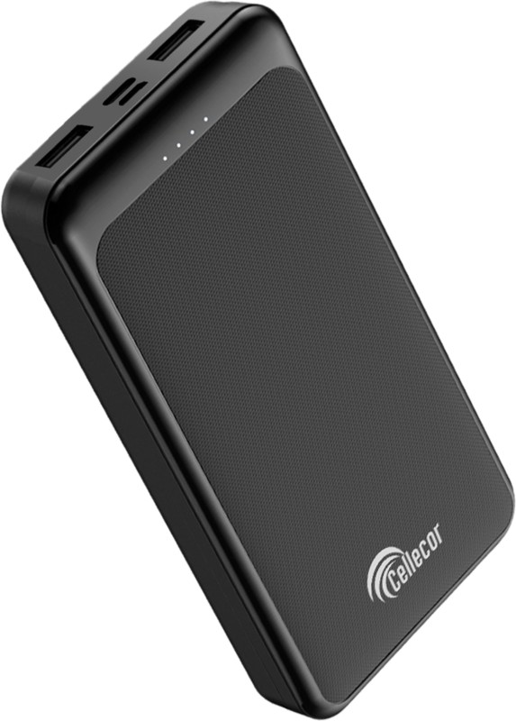 Cellecor 20000 mAh 18 W Power Bank  (Black, Lithium Polymer, Fast Charging for Laptop, Mobile)