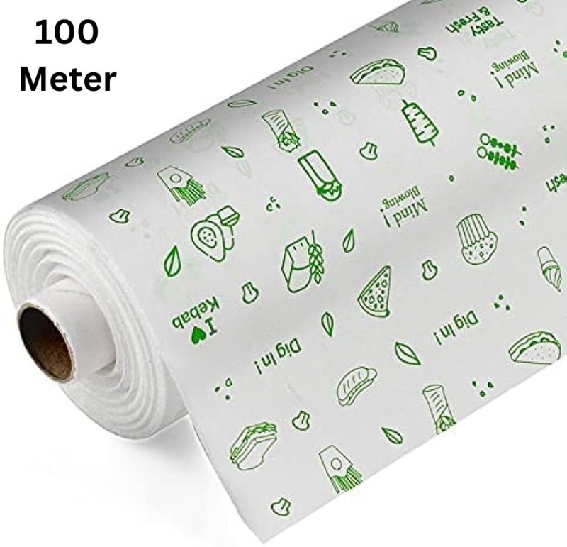 KARRON butter roll | food wrapping | roti | baking Parchment Paper  (100 m)