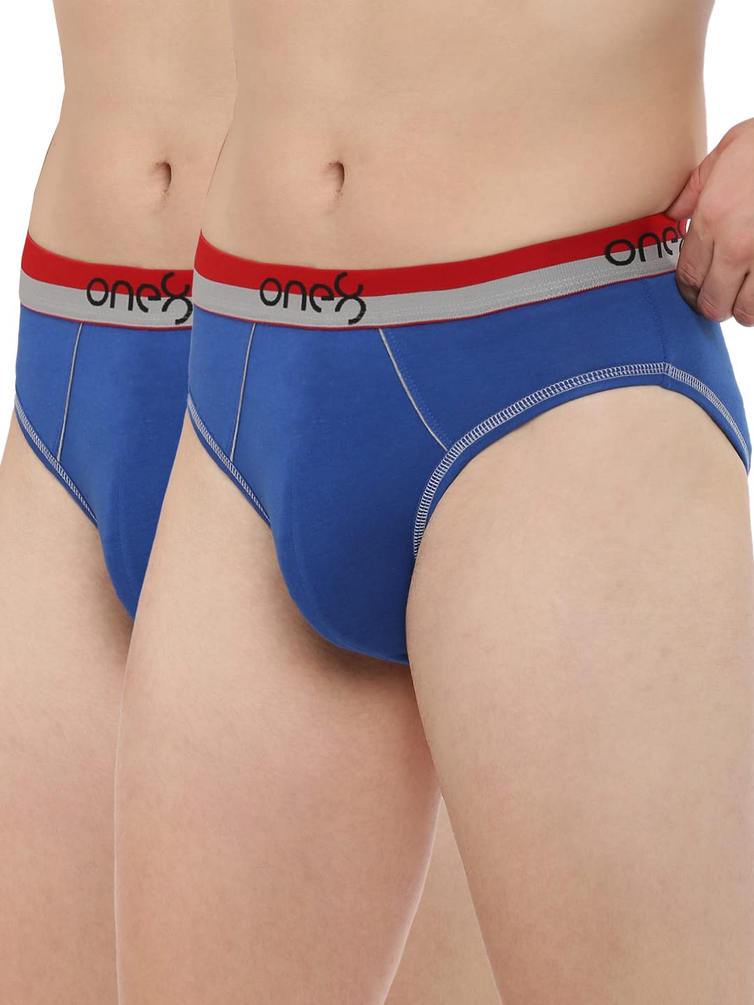 one8 by Virat Kohli Men's Pure Cotton Modern Regular Briefs (Pack of 2)