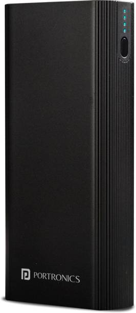 Portronics 20000 mAh 22.5 W Power Bank (Black, Lithium Polymer, Fast Charging for Mobile)