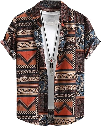 POSHAX Men Shirt|| Shirt for Men|| Casual Shirt for Men (Geomatric)