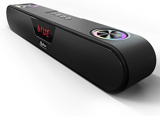 pTron Fusion Concert 24W Bluetooth Soundbar Speaker, Powerful Sound, RGB Lights, Soundbar