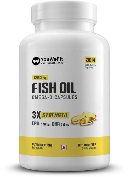 YouWeFit Omega-3 Fish Oil | 1250mg (30 Capsules)